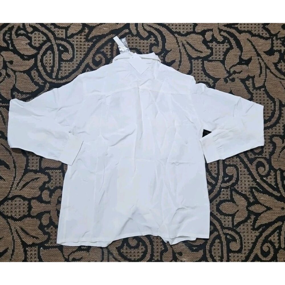 Madewell Pleat-Pocket Button-Up Shirt Large Alex Chung $128.00 White - Picture 2 of 7